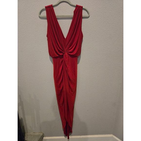 MISA Los Angeles Dresses & Skirts - Misa Los Angeles Women's Knotted Maxi Dress Red Size S Party Cocktail